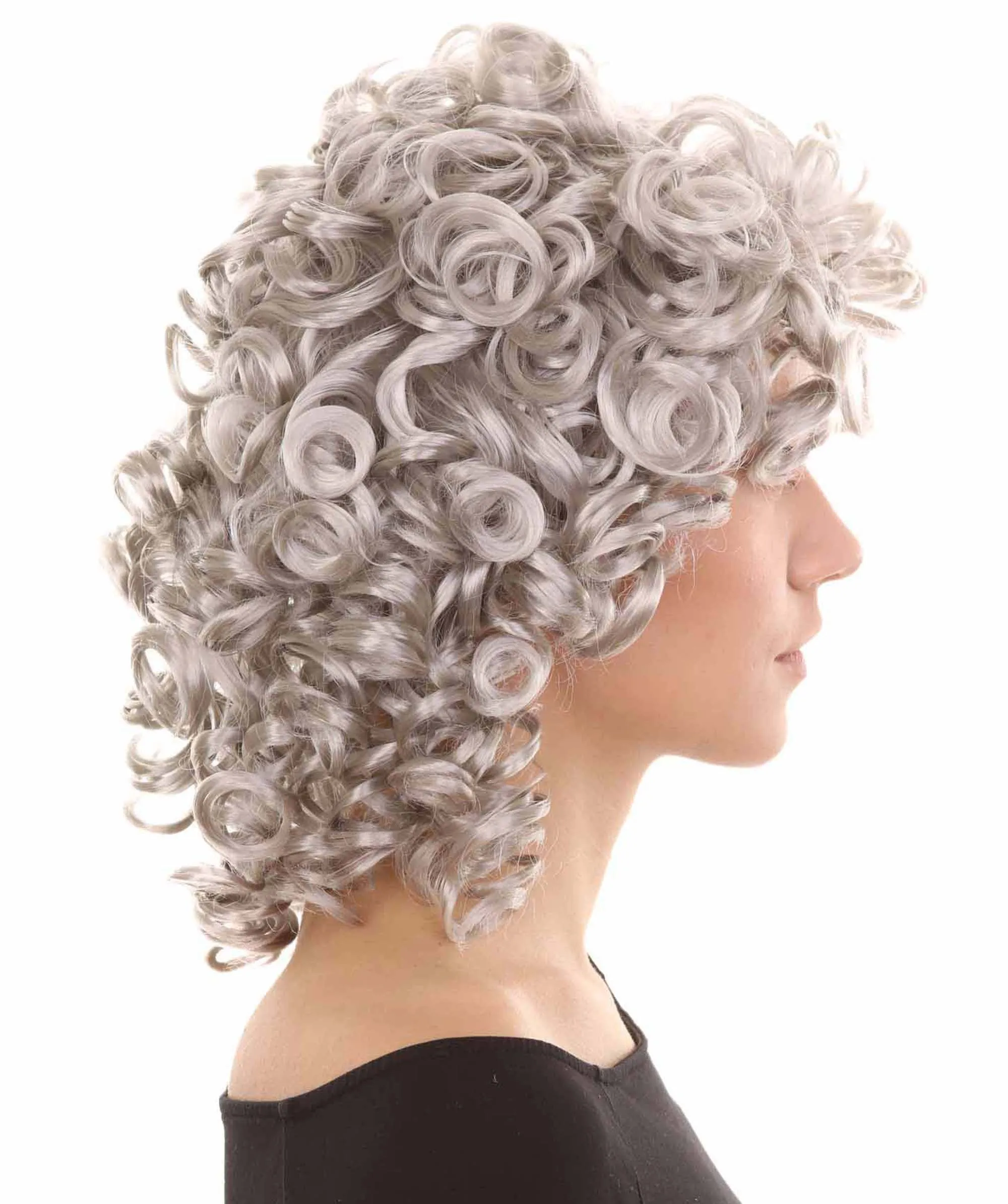 Women's Medium Curly Olympian Lady Wig Collection | Cosplay Halloween Wigs | Premium Breathable Capless Cap