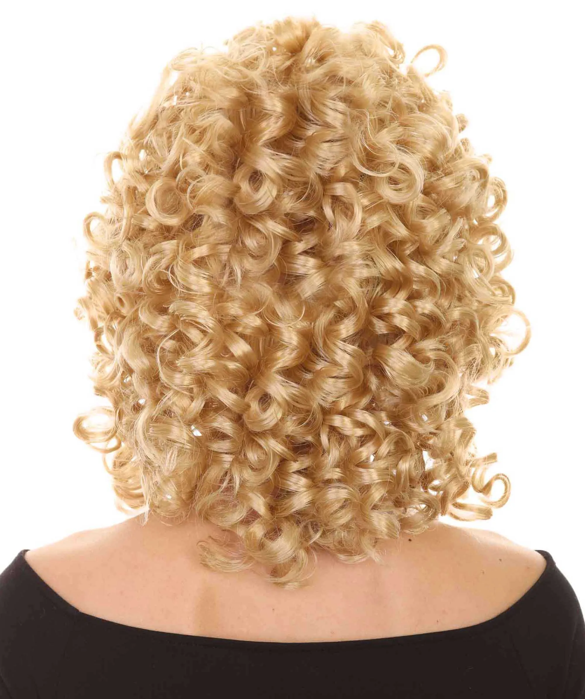 Women's Medium Curly Olympian Lady Wig Collection | Cosplay Halloween Wigs | Premium Breathable Capless Cap