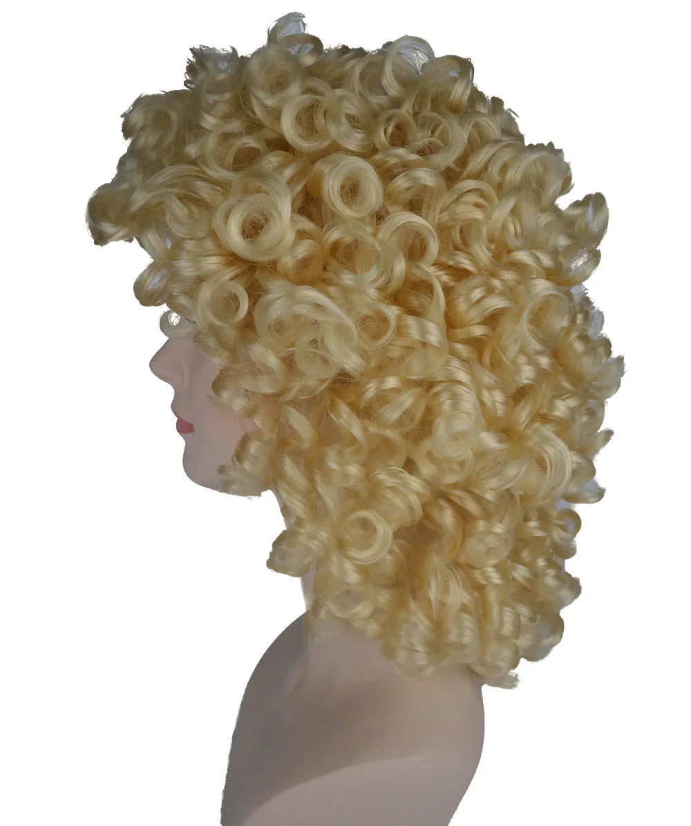 Women's Medium Curly Olympian Lady Wig Collection | Cosplay Halloween Wigs | Premium Breathable Capless Cap