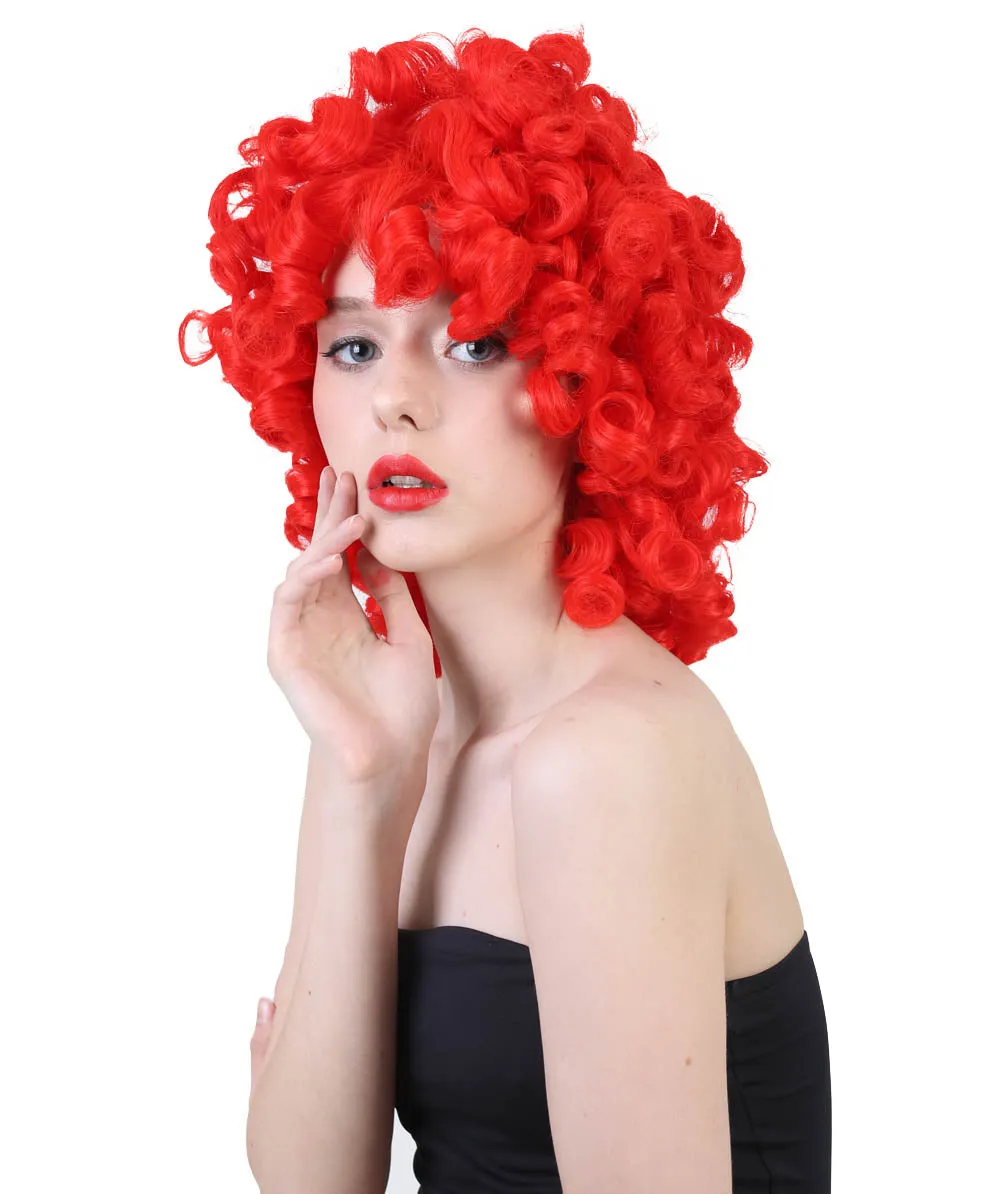 Women's Medium Curly Olympian Lady Wig Collection | Cosplay Halloween Wigs | Premium Breathable Capless Cap