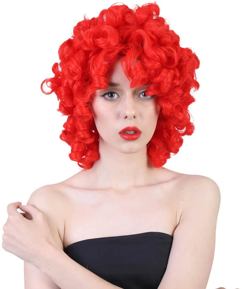 Women's Medium Curly Olympian Lady Wig Collection | Cosplay Halloween Wigs | Premium Breathable Capless Cap