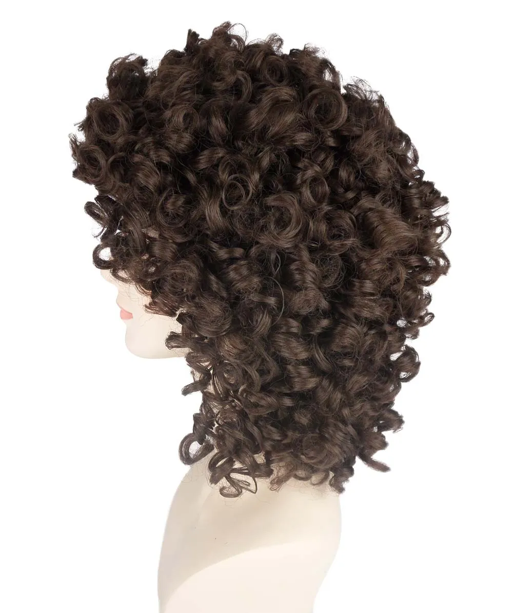 Women's Medium Curly Olympian Lady Wig Collection | Cosplay Halloween Wigs | Premium Breathable Capless Cap