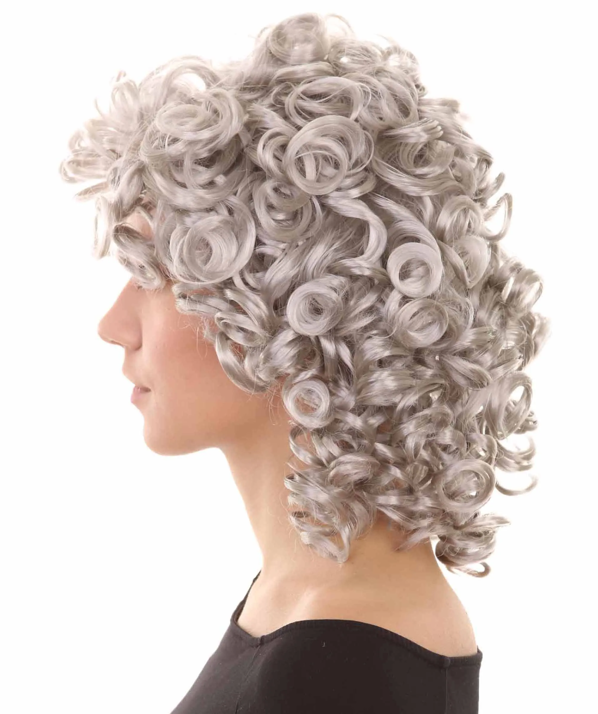 Women's Medium Curly Olympian Lady Wig Collection | Cosplay Halloween Wigs | Premium Breathable Capless Cap