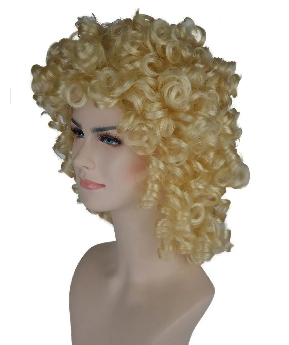 Women's Medium Curly Olympian Lady Wig Collection | Cosplay Halloween Wigs | Premium Breathable Capless Cap