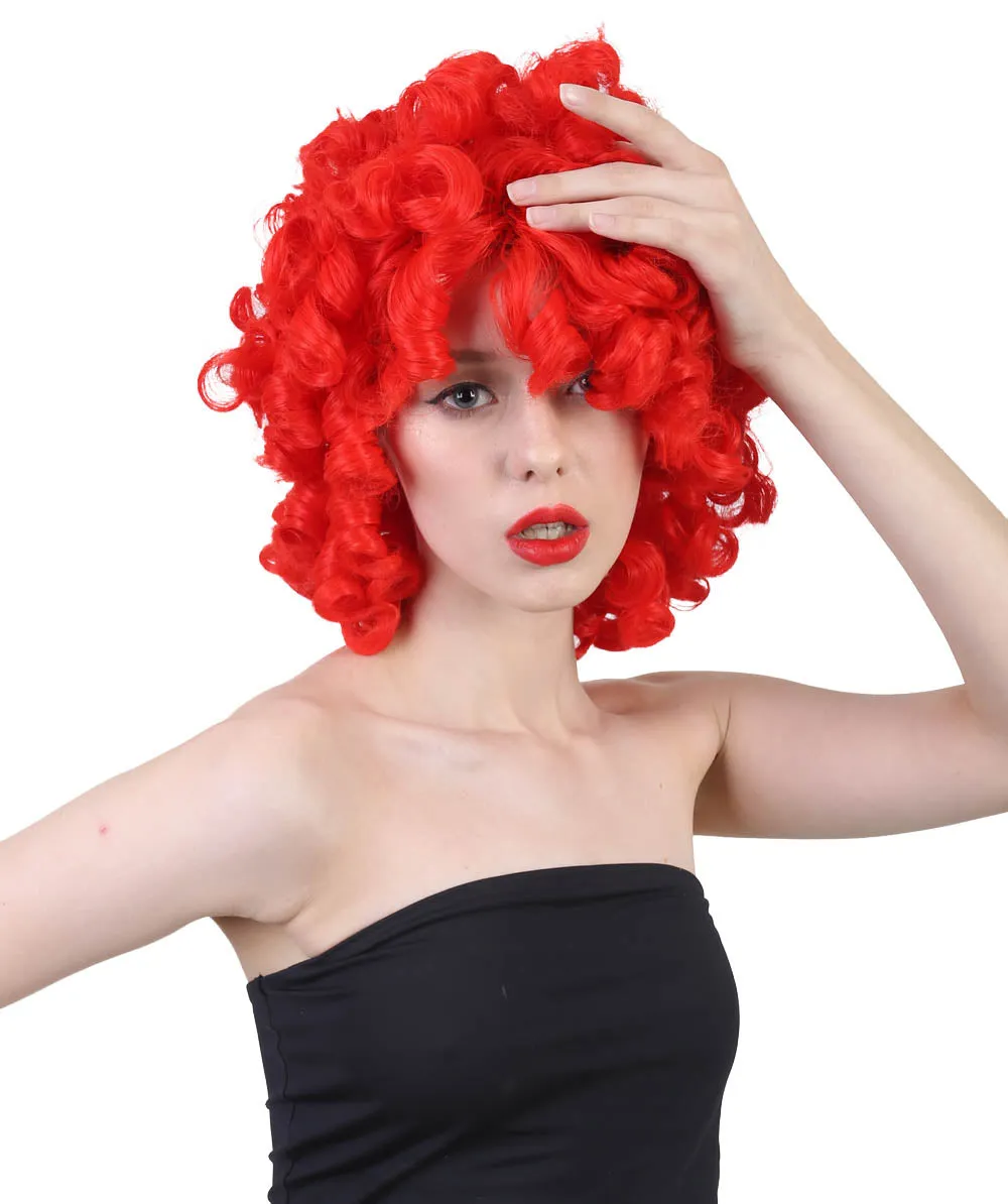 Women's Medium Curly Olympian Lady Wig Collection | Cosplay Halloween Wigs | Premium Breathable Capless Cap