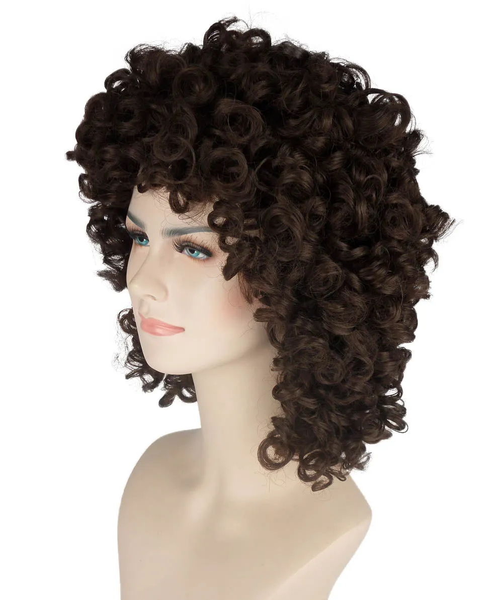 Women's Medium Curly Olympian Lady Wig Collection | Cosplay Halloween Wigs | Premium Breathable Capless Cap