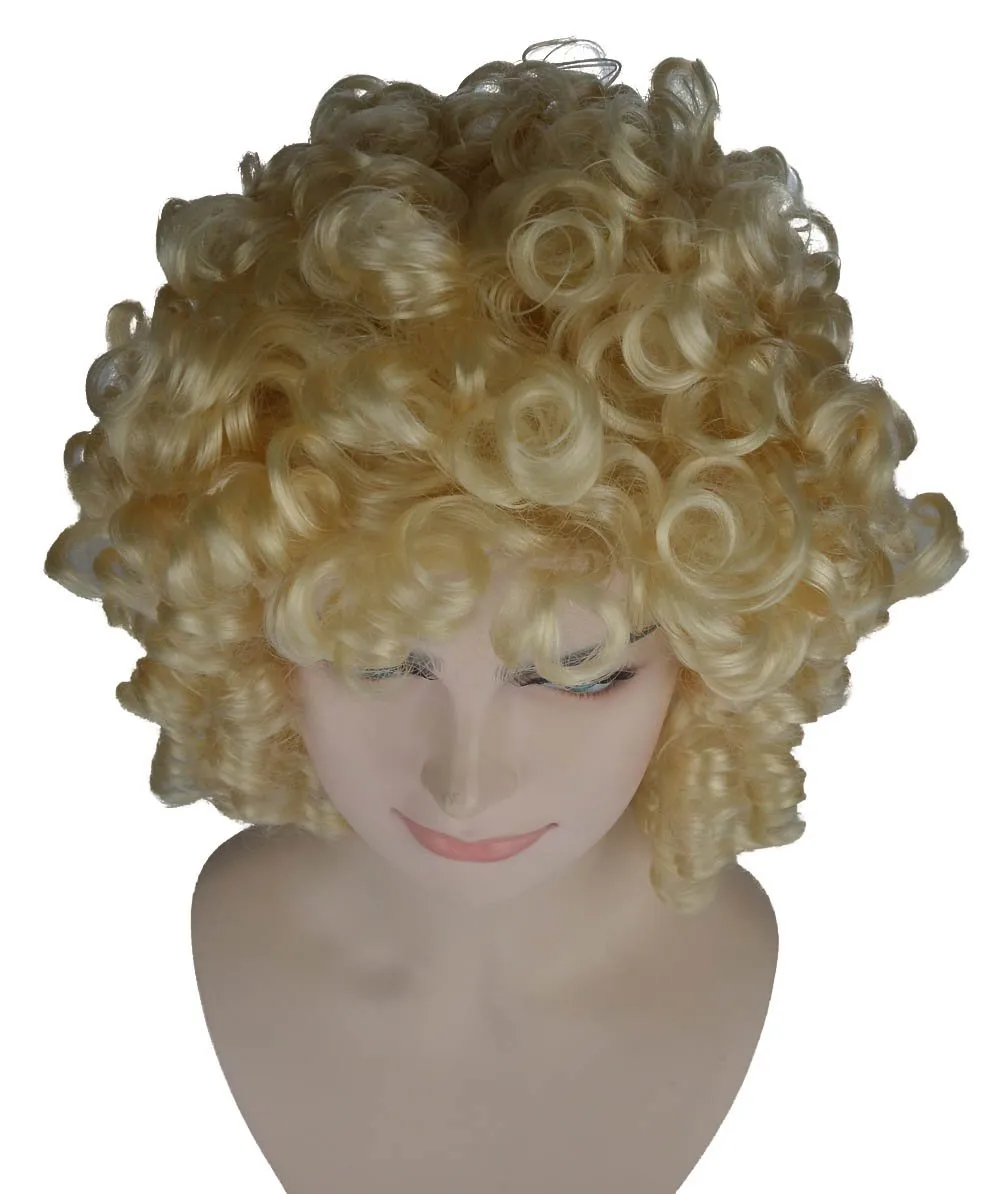 Women's Medium Curly Olympian Lady Wig Collection | Cosplay Halloween Wigs | Premium Breathable Capless Cap