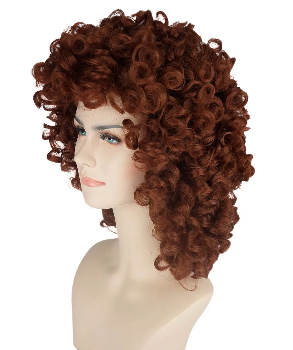 Women's Medium Curly Olympian Lady Wig Collection | Cosplay Halloween Wigs | Premium Breathable Capless Cap