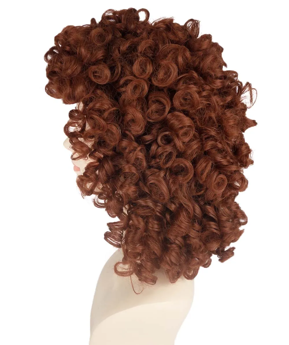 Women's Medium Curly Olympian Lady Wig Collection | Cosplay Halloween Wigs | Premium Breathable Capless Cap