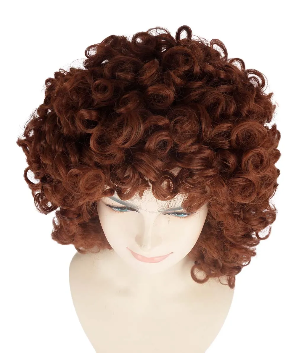 Women's Medium Curly Olympian Lady Wig Collection | Cosplay Halloween Wigs | Premium Breathable Capless Cap