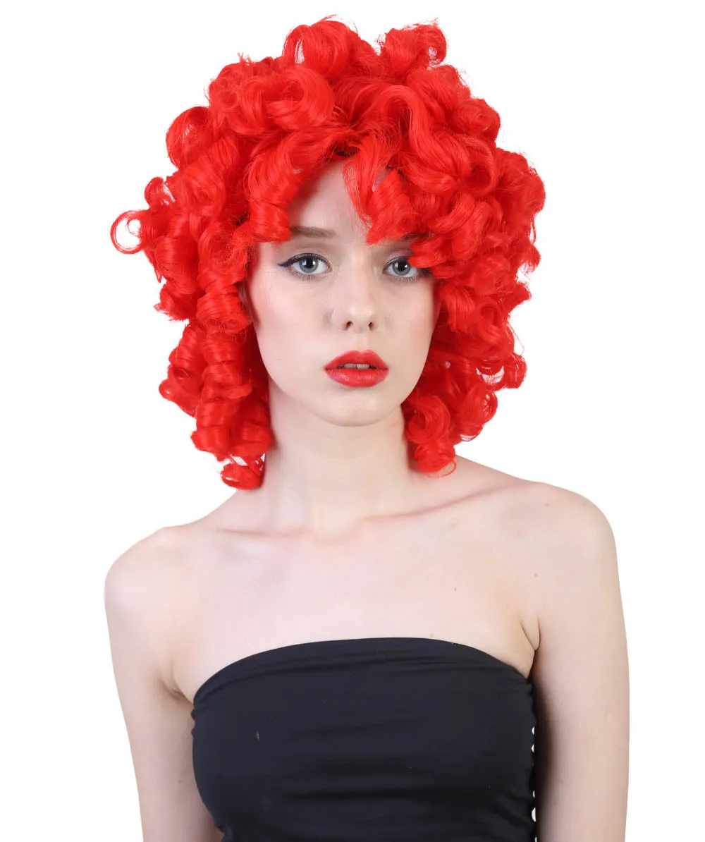 Women's Medium Curly Olympian Lady Wig Collection | Cosplay Halloween Wigs | Premium Breathable Capless Cap